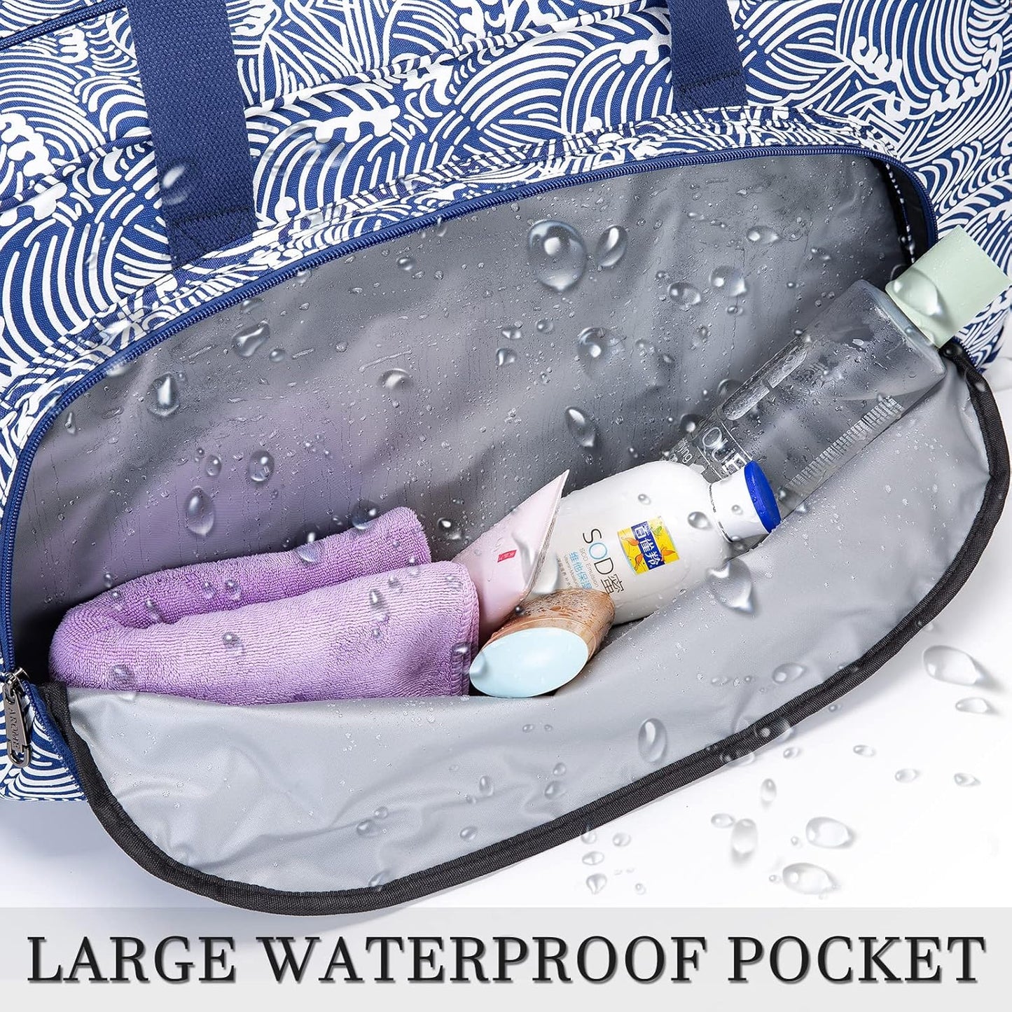 AROME Yoga Mat Bag for Women Men, Large Canvas Yoga Bag for 1/4" 1/3" 2/5" 1/2" Extra Thick Exercise Yoga Mat Gym Tote Sports Duffle Bag Carrying Bags with Wet Pocket & Shoulder Strap & Mat Strap