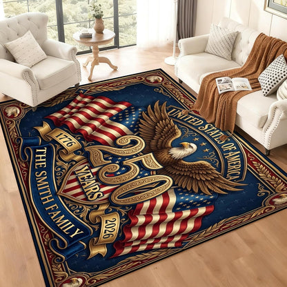 Personalized Family Name Initials Monogram Pink Rug, Shining Butterfly Printed Carpets for Girls Kids Butterfly Theme Living Room Indoor Bedroom Decor 5'×7' Soft Polyester Yoga Mat