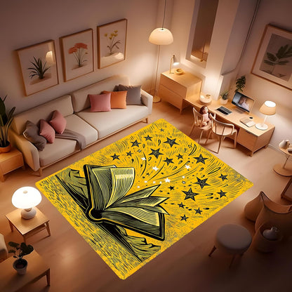 Butterfly Carpet Area Rug - Lovely Butterflies Printed Carpets for Kids Butterfly Theme Living Room Indoor Bedroom Decor Soft Polyester Yoga Mat 2'x3'