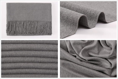 RIIQIICHY Women's Scarf Pashmina Shawls and Wraps for Evening Dress Bridesmaid Wedding Bridal Winter Warm Long Large Scarves