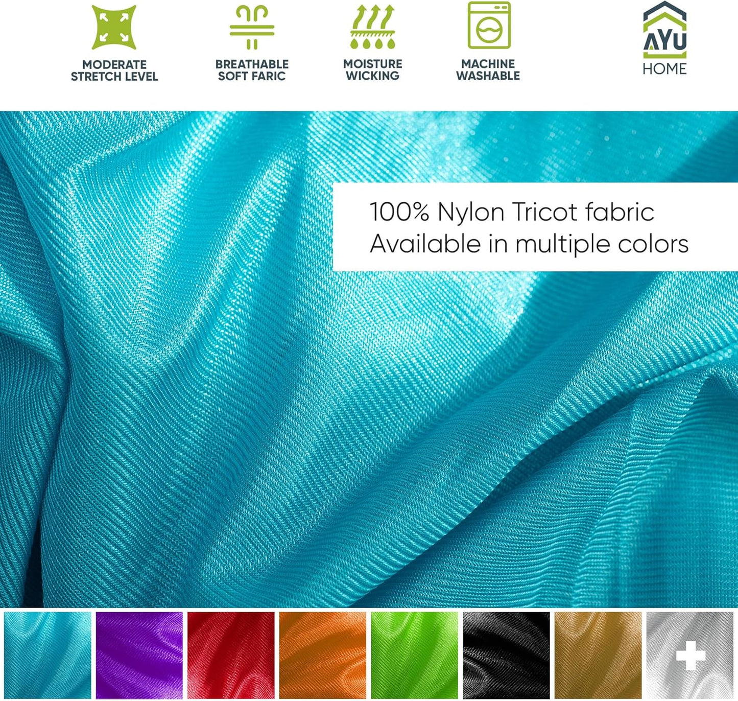 AyuHome Aerial Silks Kit for Home - Premium Yoga Swing for Kids and Adults with 660 lbs Capacity - Versatile Aerial Yoga Hammock for Gymnastics Training