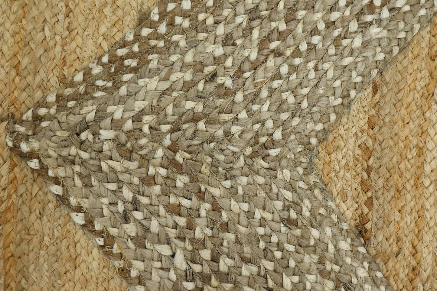 Kilim Area Rug 2x3 Flatweave Hand Braided Jute Offwhite Beige Design Handmade Boho Thick 0.27" Geometric Pattern Carpet Sisal Jute Rug Indoor Outdoor Use Rugs for Bedside, Kitchen, Yoga Mat - Colors A