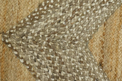 Kilim Area Rug 2x3 Flatweave Hand Braided Jute Offwhite Beige Design Handmade Boho Thick 0.27" Geometric Pattern Carpet Sisal Jute Rug Indoor Outdoor Use Rugs for Bedside, Kitchen, Yoga Mat - Colors A