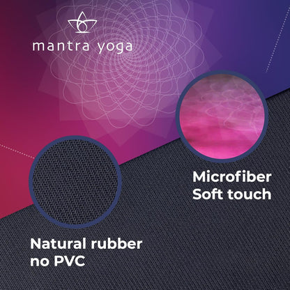 Mantra Yoga Travel PRO 1.5mm with Knee Pad - Foldable Fitness & Exercise Mat with Bag | Lightweight, Compact & Eco-Friendly | Non-Slip & Washable | For All Types of Yoga | 72" L x 24" W | 2.6 lbs