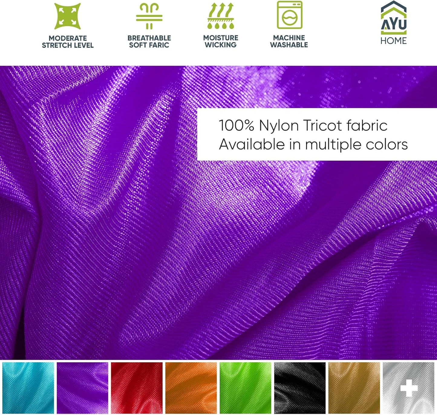 AyuHome Aerial Silks Kit for Home - Premium Yoga Swing for Kids and Adults with 660 lbs Capacity - Versatile Aerial Yoga Hammock for Gymnastics Training