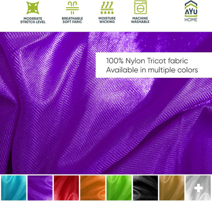 AyuHome Aerial Silks Kit for Home - Premium Yoga Swing for Kids and Adults with 660 lbs Capacity - Versatile Aerial Yoga Hammock for Gymnastics Training