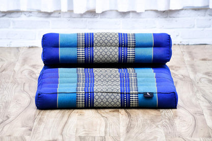 Leewadee Foldable Floor Mattress – 2 in 1 Floor Meditation Mat for Yoga and Relaxation, Seating Futon with Kapok