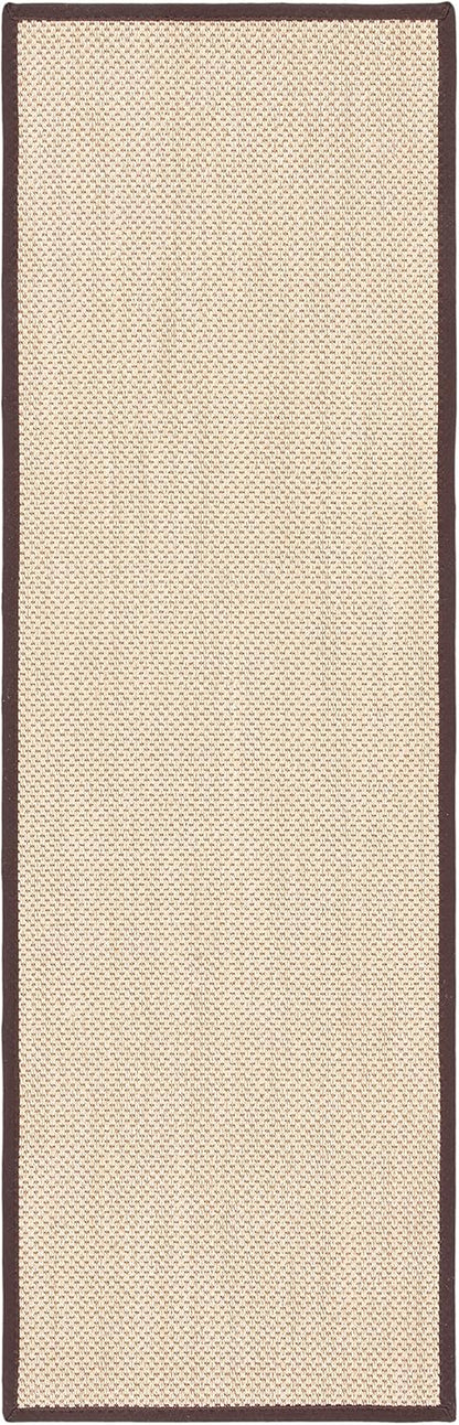 SAFAVIEH Area Rug 11x15 - Natural Fiber Collection - Large - Maize & Linen Color, Sisal, Woven Design with Border (NF141B) - Colors A