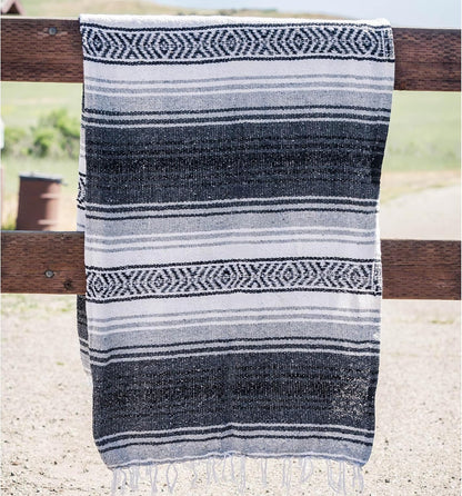 Benevolence LA Authentic Handwoven Mexican Blanket | Yoga Blankets, Outdoor, Picnic, Beach, Camping | Equestrian Saddle | Serape 50x70 inches - Coral, Pack of 1