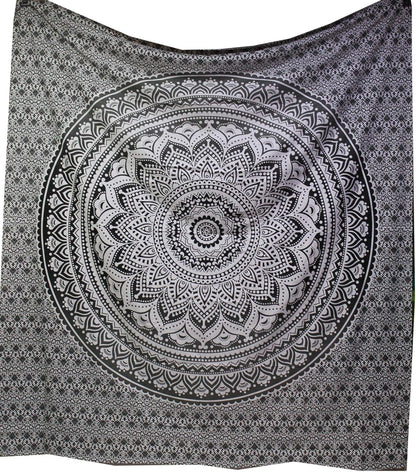 raajsee Indian Cotton Green Tapestry Mandala Wall Hangings- Tapestry For Bedroom - Indie Wall Tapestry Hippie Room Decor - Boho Small Tapestrys Aesthetic 30x40 Inches