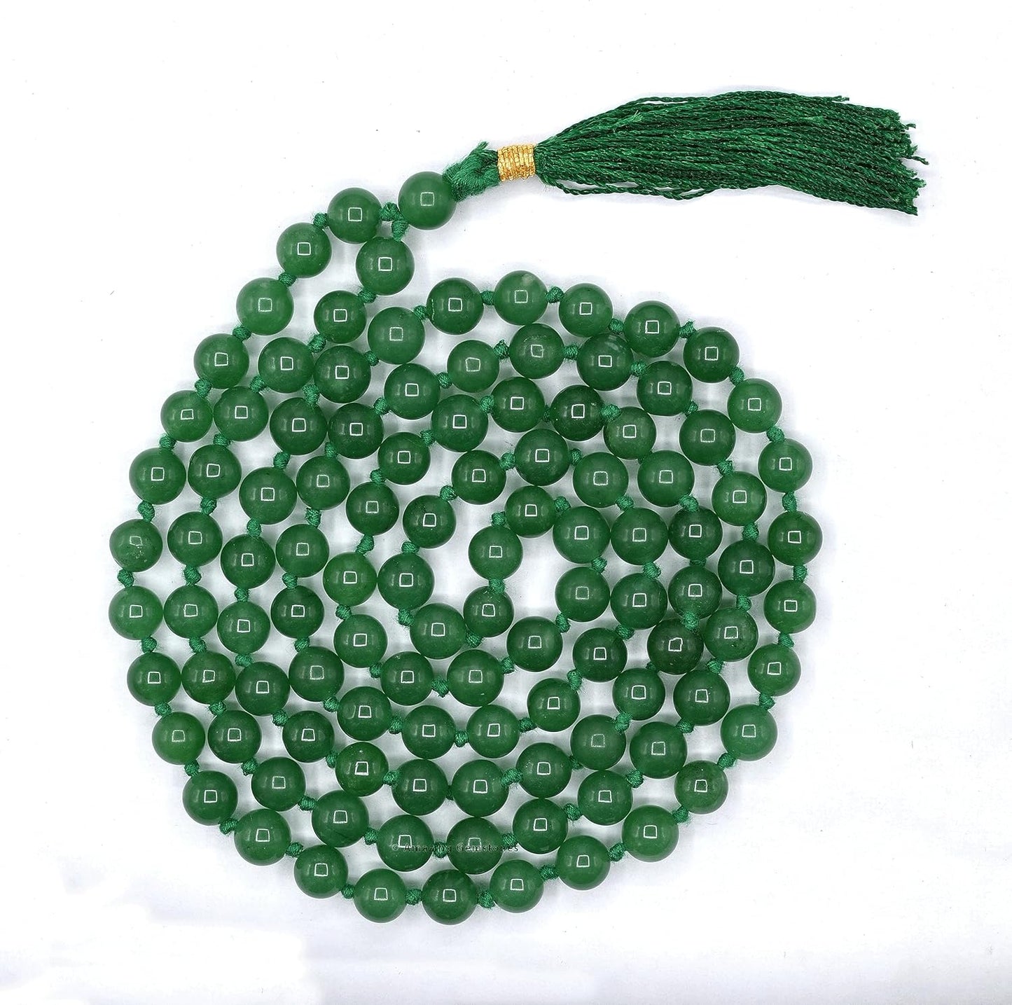 Amazing Gemstone 108 Beads Handmade Mala (Knotted, Rudraksha) - Colors A