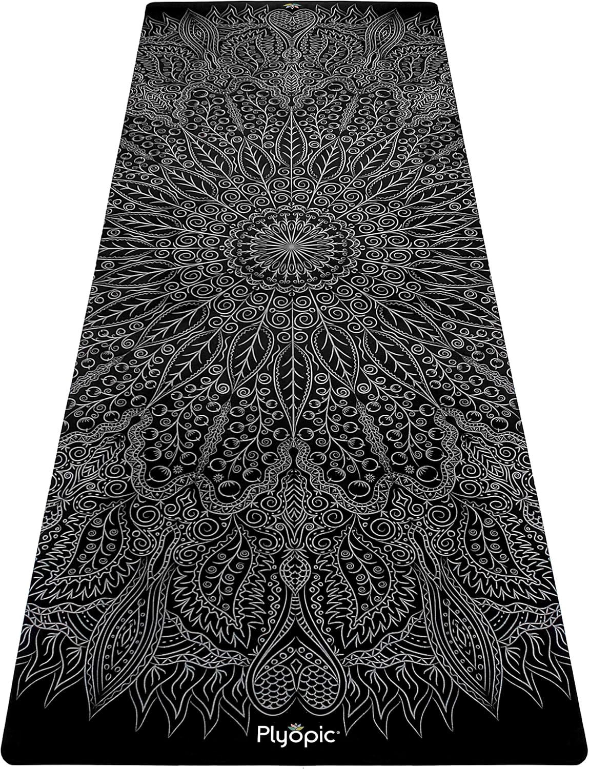 Plyopic. All In One Yoga Mat | Luxury Sweat-Grip Mat/Towel Combo | Ideal for Yoga, Hot Yoga, Bikram, Pilates, Workout & Exercise | Eco-Friendly Natural Rubber