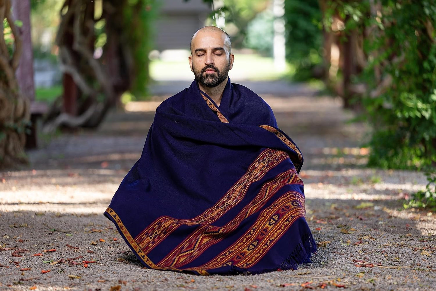 Meditation Shawl or Blanket, Exotic Shawl/Wrap, Oversize Scarf or Stole. Unisex