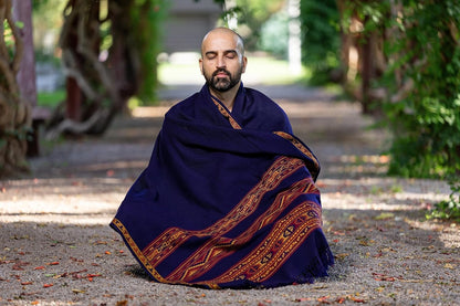 Meditation Shawl or Blanket, Exotic Shawl/Wrap, Oversize Scarf or Stole. Unisex