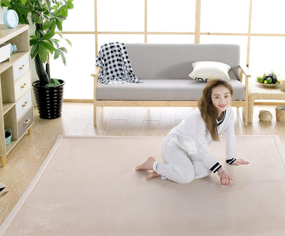 V-mix Baby Play Mat, Handmade Weaving Plush Foam Play Crawling Rugs for Baby, Toddler, Children, Yoga Mat, Exercise Mat Cushy-Soft & Thick Hypoallergenic, Non-Toxic, Reversible