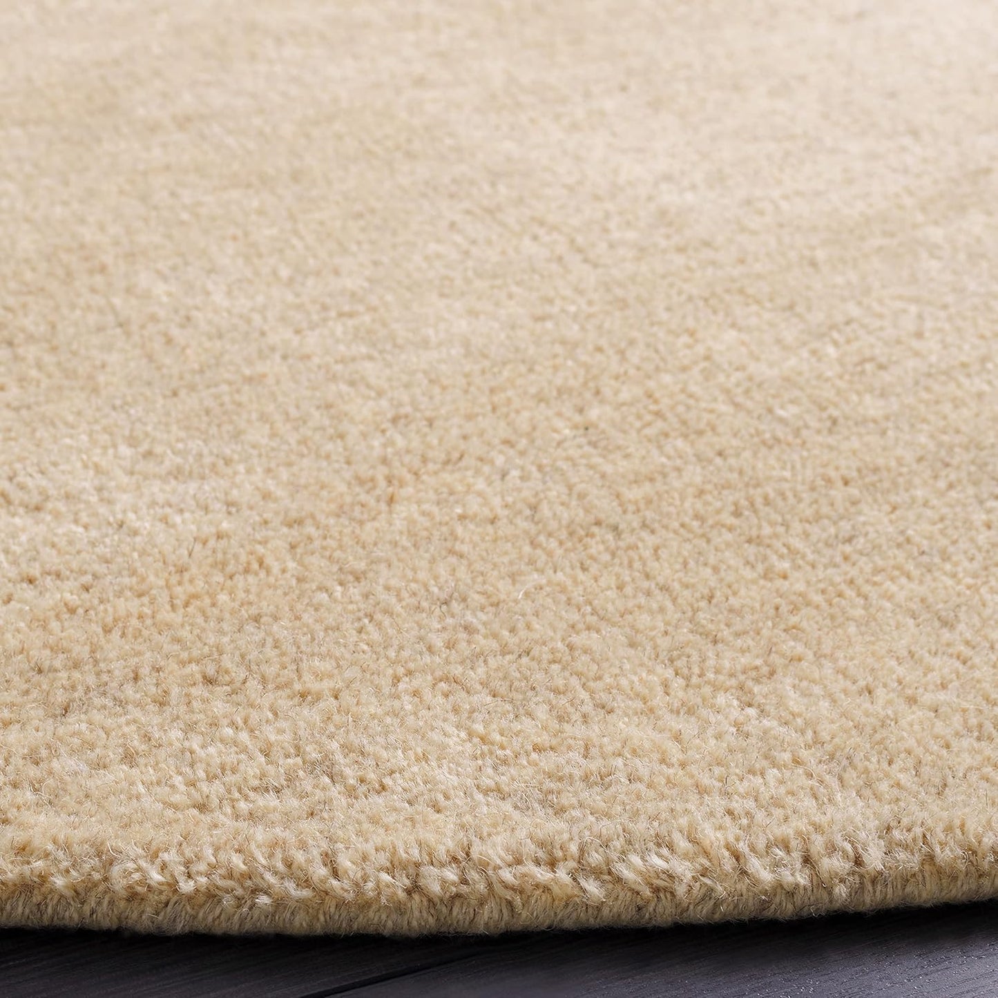 SAFAVIEH Himalaya Collection 6' Round Black HIM610C Handmade Premium Wool Area Rug