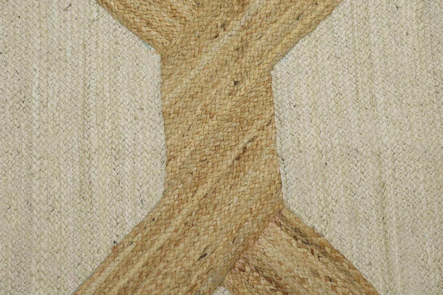 Kilim Area Rug 2x3 Flatweave Hand Braided Jute Offwhite Beige Design Handmade Boho Thick 0.27" Geometric Pattern Carpet Sisal Jute Rug Indoor Outdoor Use Rugs for Bedside, Kitchen, Yoga Mat - Colors C
