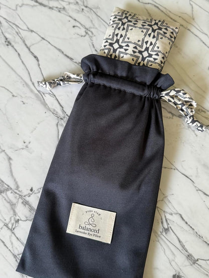 Weighted Lavender Eye Pillow for Sleep & Relaxation – Organic Cotton Eye Pillow with Natural Lavender, Aromatherapy Eye Pillow for Yoga, Meditation, Stress Relief & Travel
