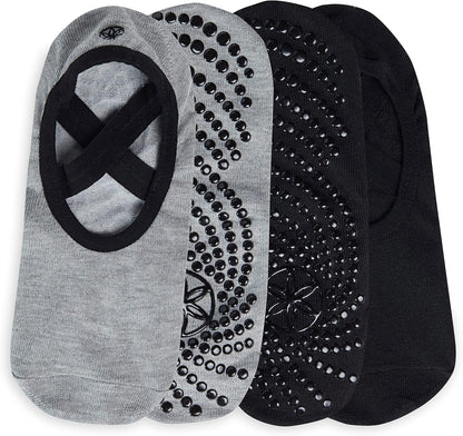 Gaiam Grippy Studio Yoga Socks for Extra Grip in Standard or Hot Yoga