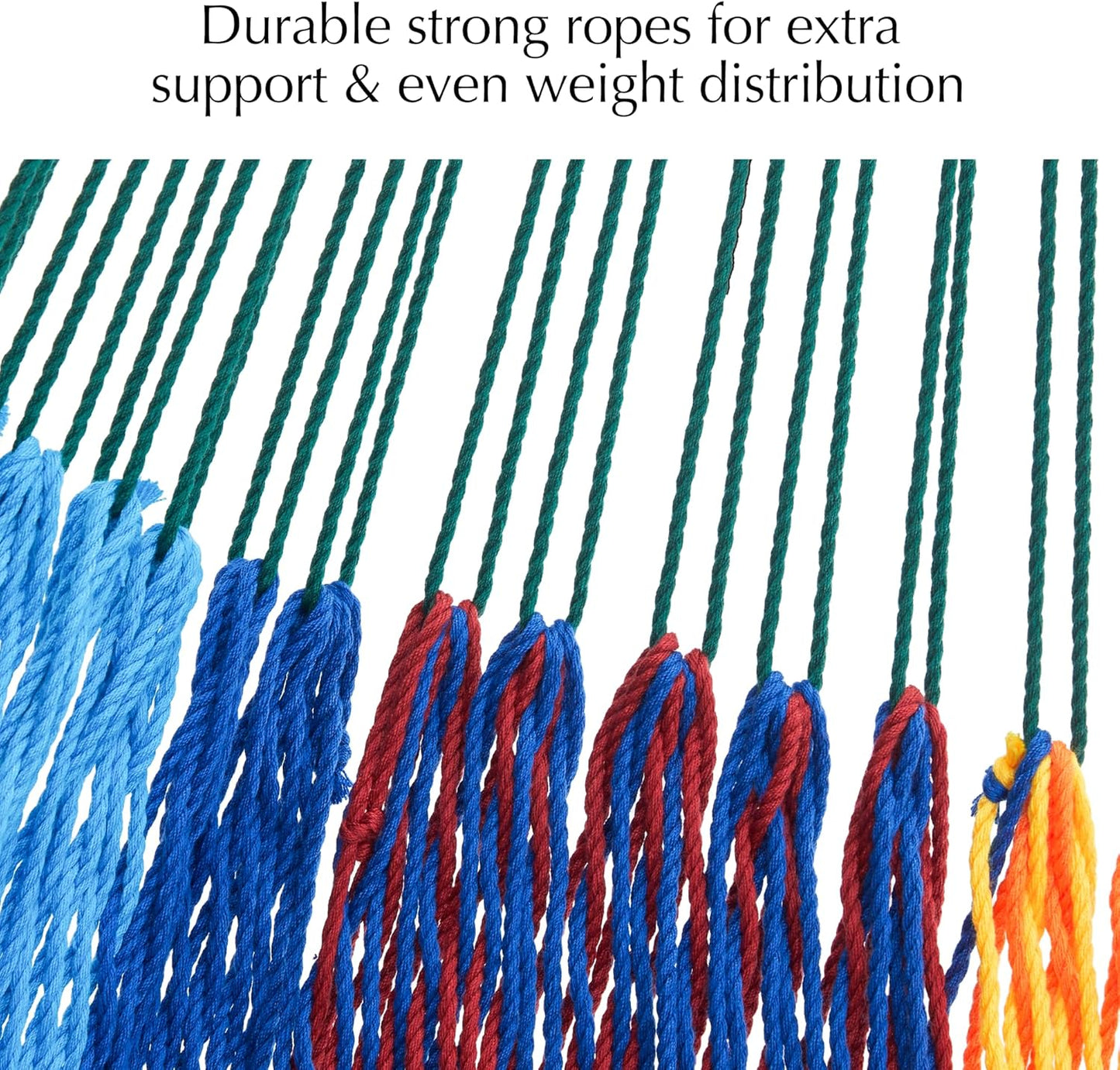PNAEUT Handwoven Mayan Hammocks, Double Rope Hammock for Outdoor Outside & Indoor, Thick Soft 600 lbs Capacity Heavy-Duty, Includes Tree Straps, Carabiners & Carrying Bag (Nature, X-Large)