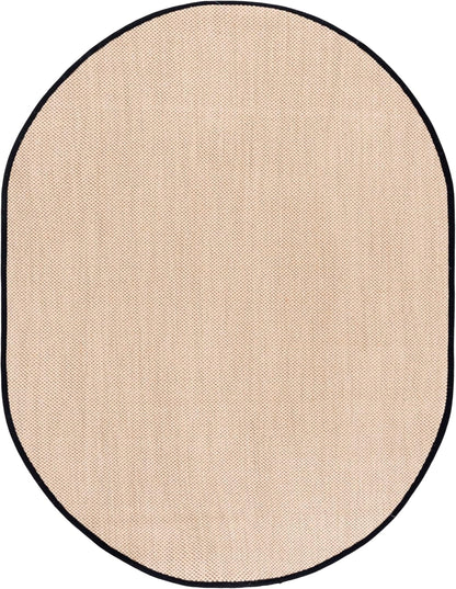 SAFAVIEH Area Rug 11x15 - Natural Fiber Collection - Large - Maize & Linen Color, Sisal, Woven Design with Border (NF141B) - Colors B