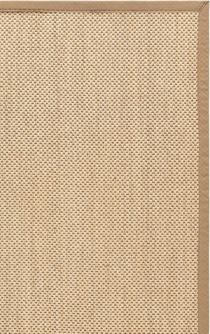 SAFAVIEH Area Rug 11x15 - Natural Fiber Collection - Large - Maize & Linen Color, Sisal, Woven Design with Border (NF141B) - Colors A