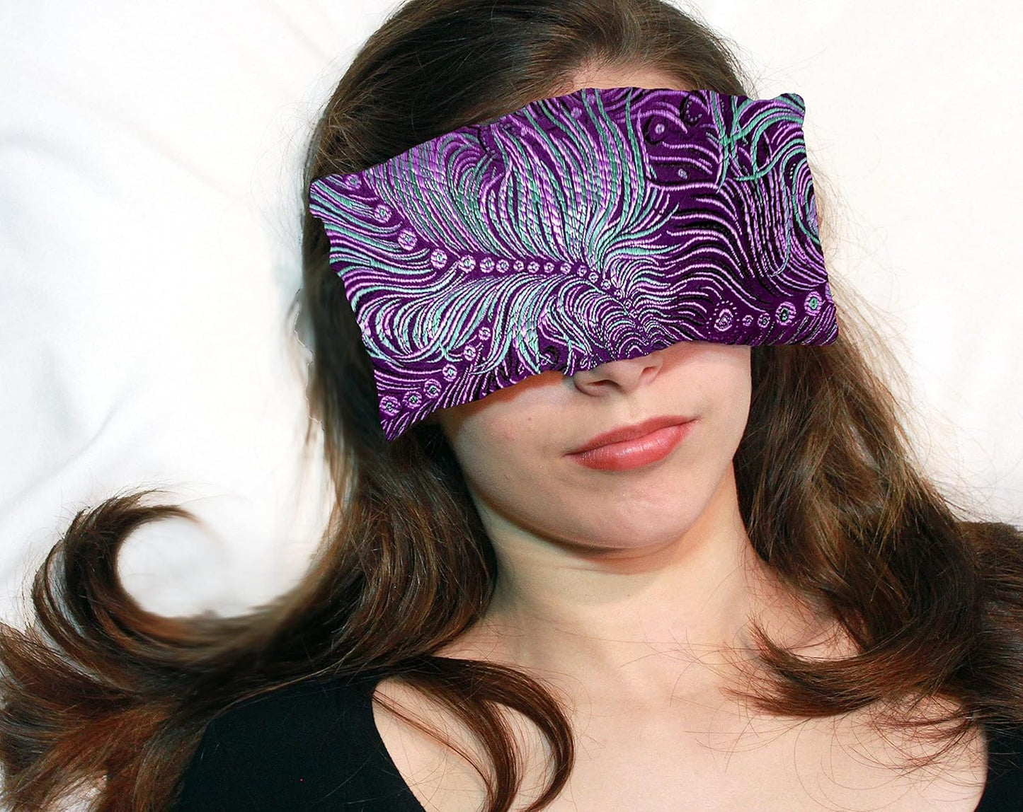 Handmade Luxe Serenity Eye Pillow - All-Natural Flaxseed - Unscented or Lavender Scented – Weighted Eye Mask for Yoga, Meditation, Hot & Cold Therapy