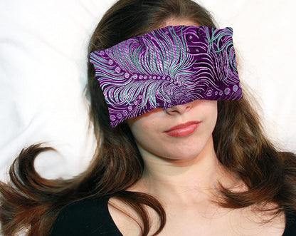 Handmade Luxe Serenity Eye Pillow - All-Natural Flaxseed - Unscented or Lavender Scented – Weighted Eye Mask for Yoga, Meditation, Hot & Cold Therapy
