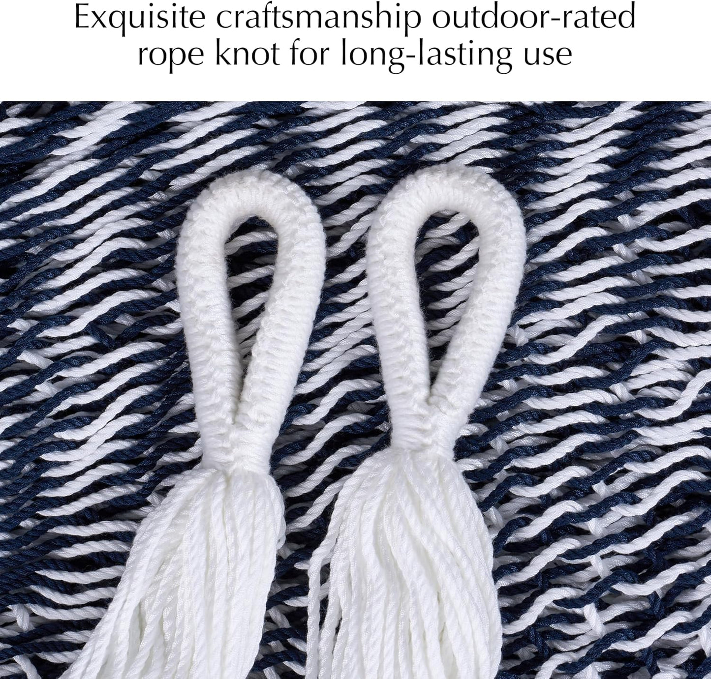 PNAEUT Handwoven Mayan Hammocks, Double Rope Hammock for Outdoor Outside & Indoor, Thick Soft 600 lbs Capacity Heavy-Duty, Includes Tree Straps, Carabiners & Carrying Bag (Nature, X-Large)