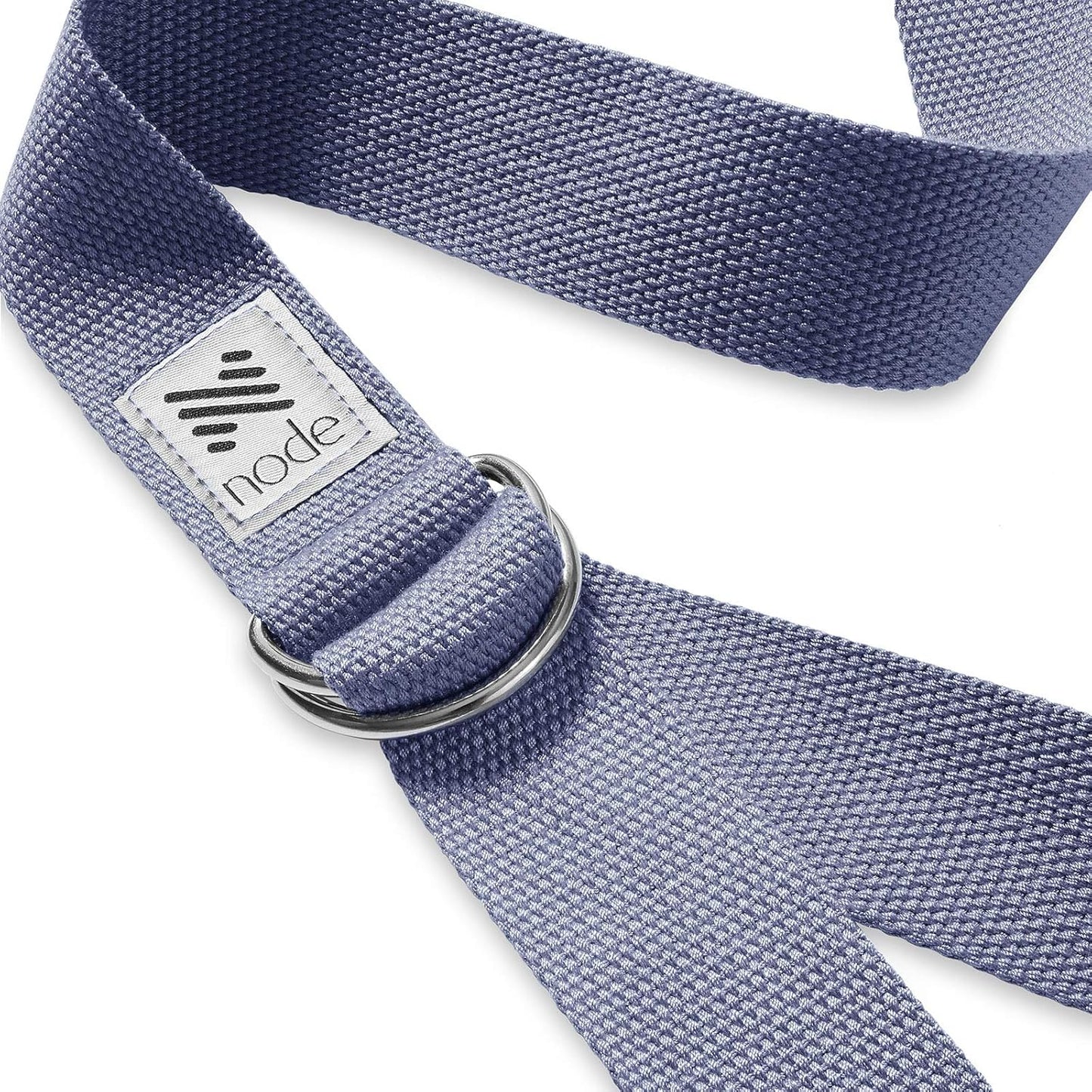 7-1/2' Yoga Strap for Stretching, Woven Cotton Blend Yoga Strap with Adjustable D-Ring Buckle for Exercise, Therapy and Fitness