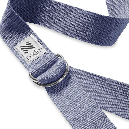 7-1/2' Yoga Strap for Stretching, Woven Cotton Blend Yoga Strap with Adjustable D-Ring Buckle for Exercise, Therapy and Fitness