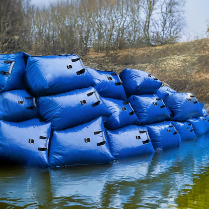 Hullaballoo Durable Vinyl Sand Bags, Outdoor Indoor Anchor Safety Product for Inflatable Bounce House, Water Slides, Canopies and Tents, Holds 50 Pound Capacity, 4 Pack