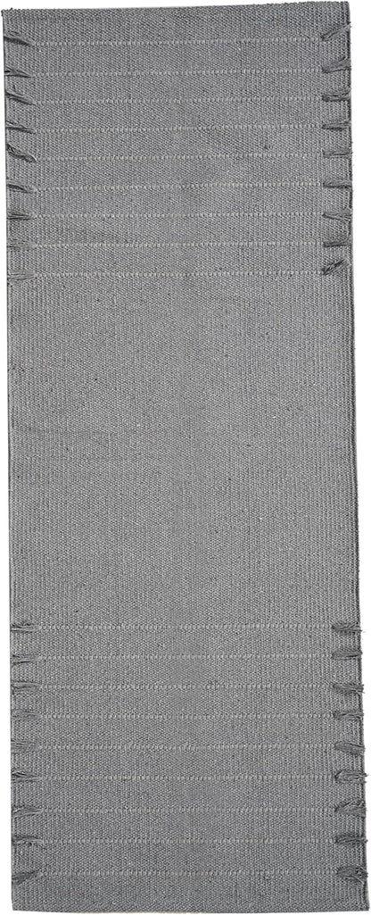 Indian Handmade 100% Organic Cotton Yoga Mat, Hand Woven Rug, Yoga Mat For Everyday Fitness at Home Comfortable Foldable Long Mat