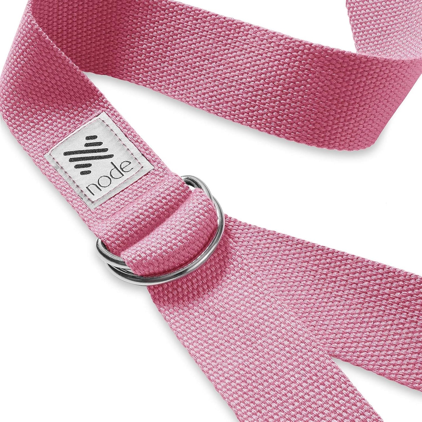 7-1/2' Yoga Strap for Stretching, Woven Cotton Blend Yoga Strap with Adjustable D-Ring Buckle for Exercise, Therapy and Fitness