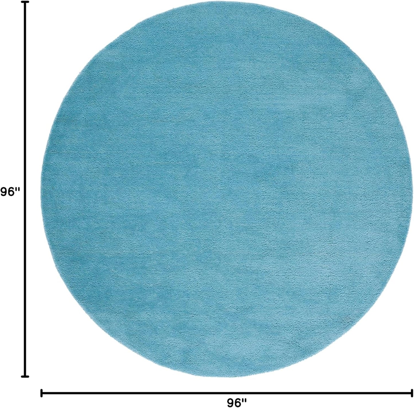 SAFAVIEH Himalaya Collection 6' Round Black HIM610C Handmade Premium Wool Area Rug