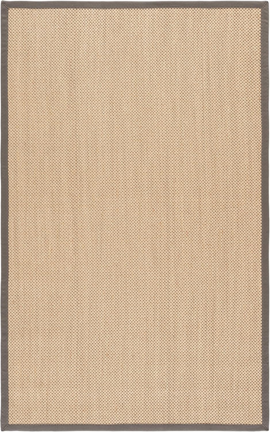 SAFAVIEH Area Rug 11x15 - Natural Fiber Collection - Large - Maize & Linen Color, Sisal, Woven Design with Border (NF141B) - Colors A