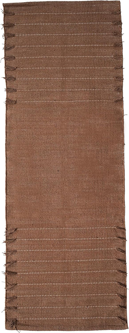 Indian Handmade 100% Organic Cotton Yoga Mat, Hand Woven Rug, Yoga Mat For Everyday Fitness at Home Comfortable Foldable Long Mat