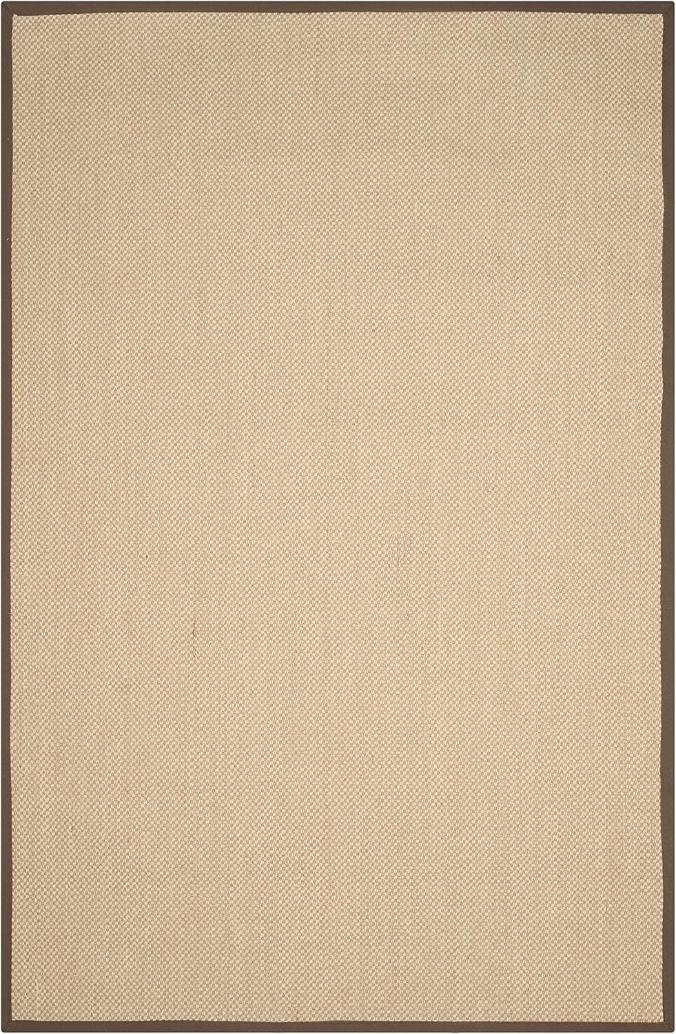 SAFAVIEH Area Rug 11x15 - Natural Fiber Collection - Large - Maize & Linen Color, Sisal, Woven Design with Border (NF141B) - Colors B