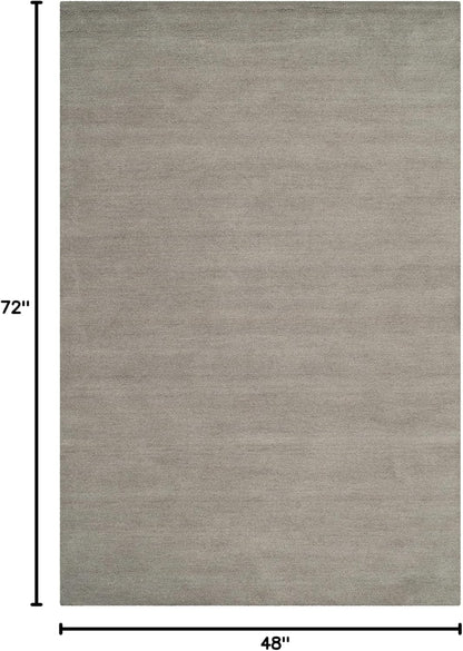 SAFAVIEH Himalaya Collection 6' Round Black HIM610C Handmade Premium Wool Area Rug
