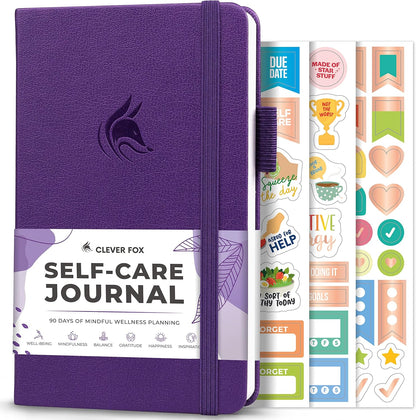 Clever Fox Self-Care Journal – Daily Reflection Notebook – Mental Health & Personal Development Planner, Meditation & Mood Log, A5 (Turquoise)