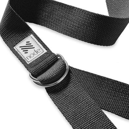 7-1/2' Yoga Strap for Stretching, Woven Cotton Blend Yoga Strap with Adjustable D-Ring Buckle for Exercise, Therapy and Fitness