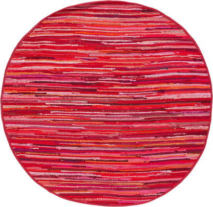 SAFAVIEH Area Rug 3x5 - Rag Rug Collection - Blue & Multi, Handmade Cotton, Boho Stripe Pattern, Ideal for Entryway, Living Room, Bedroom, Dining Space (RAR130B)