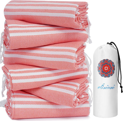 Antfuny Turkish Beach Towels Vacation Essentials Quick Dry Sand Free Oversized Bath Pool Swim Towel Extra Large XL Blanket Adult Travel Cruise Accessories Must Haves Clearance Stuff Necessities - Colors C
