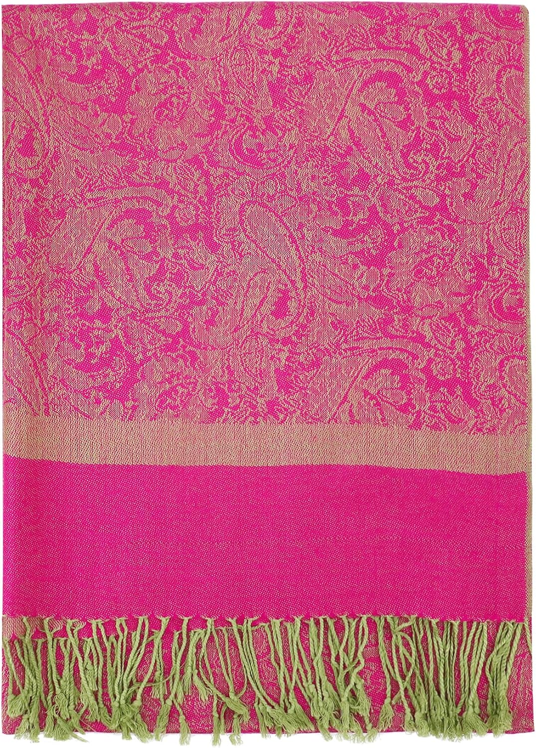 vimate Silky Paisley Pashmina Shawl Scarf-Women's Soft Double-side Jacquard Pashminas Wrap for Evening Dress Travel Shawl