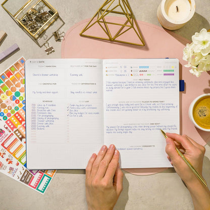 Clever Fox Self-Care Journal – Daily Reflection Notebook – Mental Health & Personal Development Planner, Meditation & Mood Log, A5 (Turquoise)