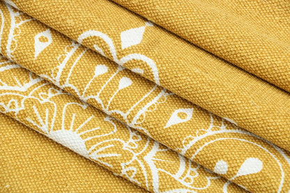 Hand Woven 100% Cotton Yoga Mat- Thick Handloom Made in India- for Gym Floor Exercise - Runner for Bedroom