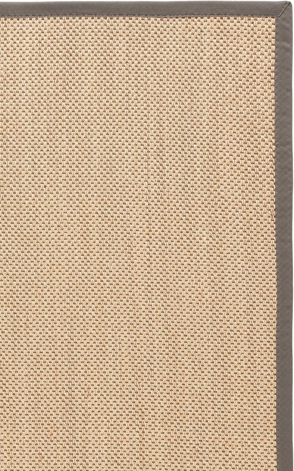 SAFAVIEH Area Rug 11x15 - Natural Fiber Collection - Large - Maize & Linen Color, Sisal, Woven Design with Border (NF141B) - Colors A