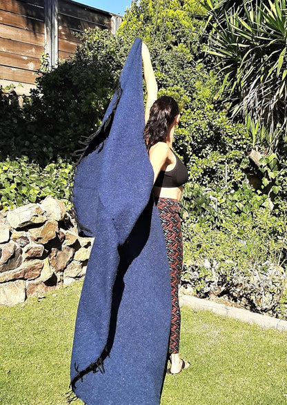 Open Road Goods Bulk Handmade Solid Color Yoga Blankets - Thick Mexican Blankets or Throws - Made for Yoga! (12 Pack, Black)