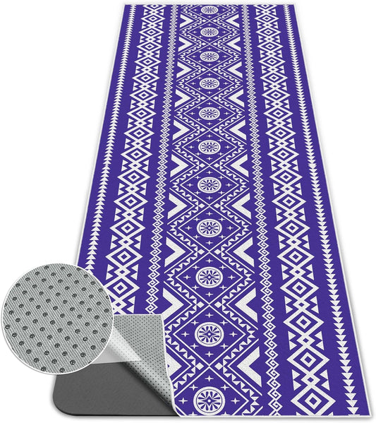 Yoga Towel,Absorbent Yoga Mat Towel for Hot Yoga Non Slip,Stylish Prints,Ideal for Workouts,Hot Yoga,Bikram,Pilates Equipment,72 x 27 in,Gradient Mandala