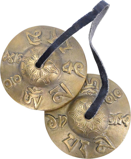 Mudra Crafts Tibetan Tingsha Bells Yoga Chimes – Mantra Tibetan Finger Cymbals Meditation Bells for Mindfulness, Prayer, and Sound Healing